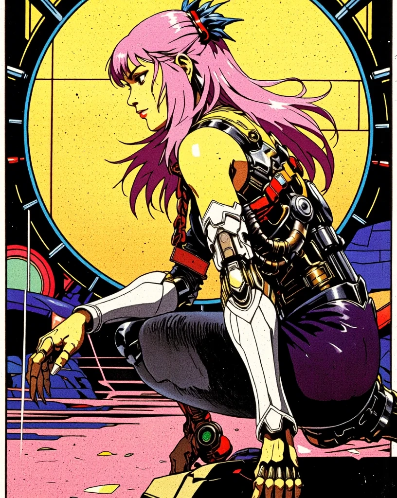 (masterpiece:0.7), (best quality:1.1), orphegol galatea, 1girl, solo, android, joints, duel monster, colored skin, closed eyes, closed mouth, smile, long hair, purple hair, blunt bangs, hair ornament, bare shoulders, elbow gloves, asymmetrical legwear, art nouveau, stained glass, cinematic, chromatic aberration, score_9, score_8_up, score_7_up, source_anime, (perfect anatomy), beautiful skin, anime coloring, anime style, 8k, digital art, anime hd, anime illustration, high quality detailed anime, more detail XL, masterpiece, best quality, amazing quality, very aesthetic, high resolution, ultra-detailed, newest, scenery, depth of field, ,//characters, 1girl, solo, multicolored hair, twin tails, pink hair, yellow hair, nail polish, streaked hair, colorfull dress, frills, jewelry, colorful rings ,//situations, (multicolored background), (pink stream), colorful, Heart \(symbol\), many jewelry ,//pose, stylish pose, ,//LoRA, PPG_illustrious,perfect anatomy, beautiful_female_fingers, (correct number of fingers), Anatomically correct hands, (perfect hands:1.9), perfecteyes, hyperrealistic biomechanical alien xenomorph, crouching pose on rocky surface, highly detailed mechanical parts, glossy black exoskeleton with white accents, exposed hydraulic tubes and cables, segmented mechanical tail, elongated cybernetic head, sharp metallic claws, intricate mechanical joints, green glowing LED details, carbon fiber texture, chrome and matte black surfaces, visible servo motors and pistons, cyberpunk aesthetics, aggressive stance, photorealistic render, ultra detailed, 8k resolution, complex mechanical design, industrial sci-fi style, dark atmospheric lighting, anatomically correct mechanical structure, biomechanical fusion of organic and robotic parts, octane render quality, slight fog in background, studio lighting,Cystyle,LinzExoboneRobot, profile photo, in front of the yellow wall, Asian cyborg woman without body, connected by cable, Twisted cable and wire and LED, Charming eyes 