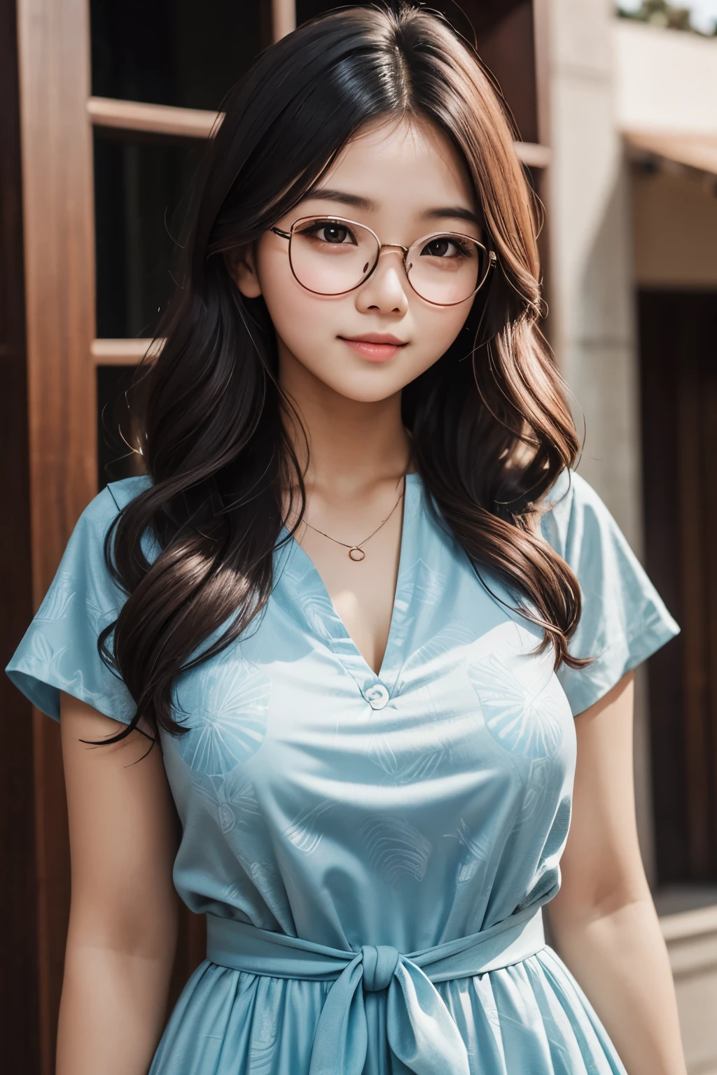 masterpiece,high quality,best quality),(colorful),(delicate eyes and face),volumatic light,ray tracing,extremely detailed CG unity 8k wallpaper,(ahoge:1.3),best quality,official art,(((light from the sky))),floating hair,light shines on hair,whultra-detailed,(((extremely detailed cg 8k wallpaper))),(crystalstexture skin:1.4),(extremely delicate and beautiful),(white skin),looking_at_viewer,kinghere fensejiaren,,realistic,Long-sleeved tight top, (breast), wearing jeans, stroking her hair with her hands, (enchanting figure: 1.2), very good-looking, with long hair, wearing glasses, in the billiards hall, holding the pool table with her right hand, and holding her hair with her left hand, ( Blue filter: 1.4), In the pool hall