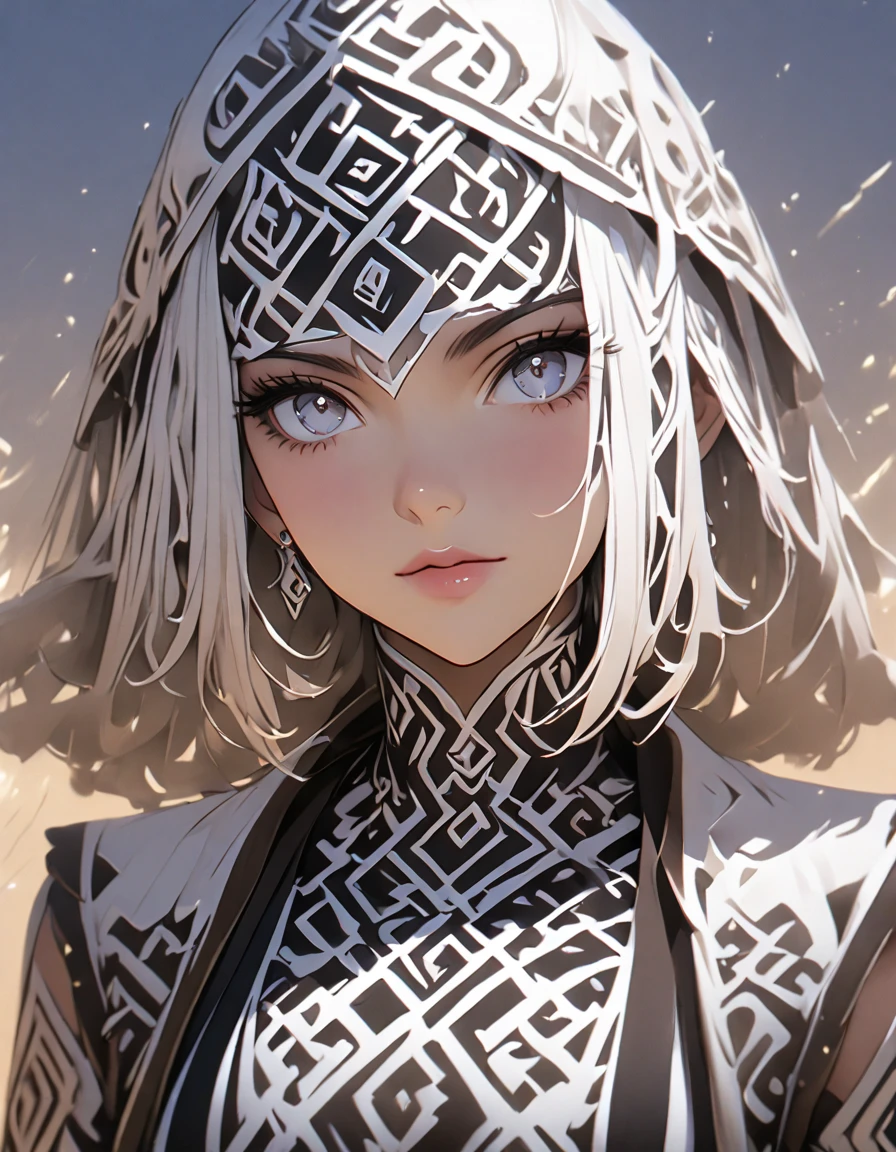 Detailed 8k runic woman 