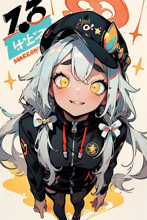 (8k、of the highest quality、of the highest quality、Obra maestra)、cara detallada、((En))、pelo negro、pelo largo、dos colas、ojos grises、Sonrisa maligna、((sonrisa))、small breasts、((serafuku))、calcetines blancoocasines、((encorvado))、fondo del aula