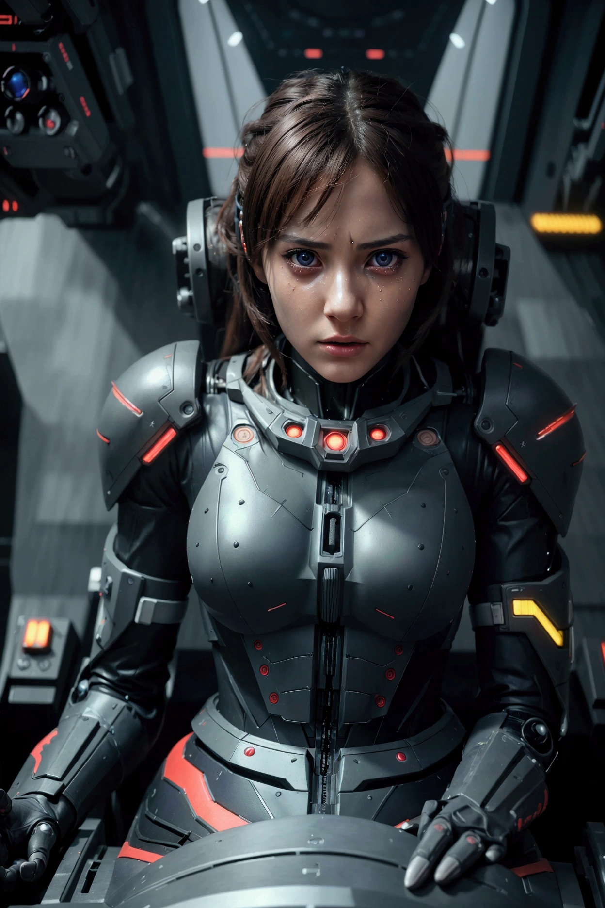 Premise: @Rebecca, a humanoid cyborg with its own consciousness, struggle to find your place in the world and unravel the mysteries of your creation. In a society that sees cyborgs as tools, it seeks to challenge the limits of humanity and artificial intelligence