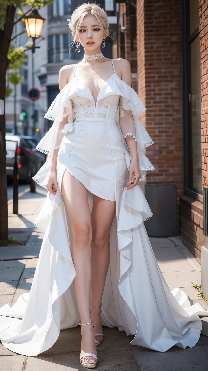 (Obra maestra, 16k,8k,4k ,Ultra detallado:1.1),(Cara hermosa:1.1),(1girl:1.1),25yo,top model body, perfect legs, (Lift Jewelry:1.3),(urination:1.5),(avergonzado:1.3), provocative (wedding event dress:1.5), sexy stilettos, hight heels, pantyhose, curly blonde girl, peeing self, wetting her clothes, can't hold her pee face, wetting herself desperate, pee desperation pose, her body can't hold her pee and wets herself in the middle of the street in absolute desperation, pee runing down her legs, standing up, hyper pee desperate face, big pee pudle
