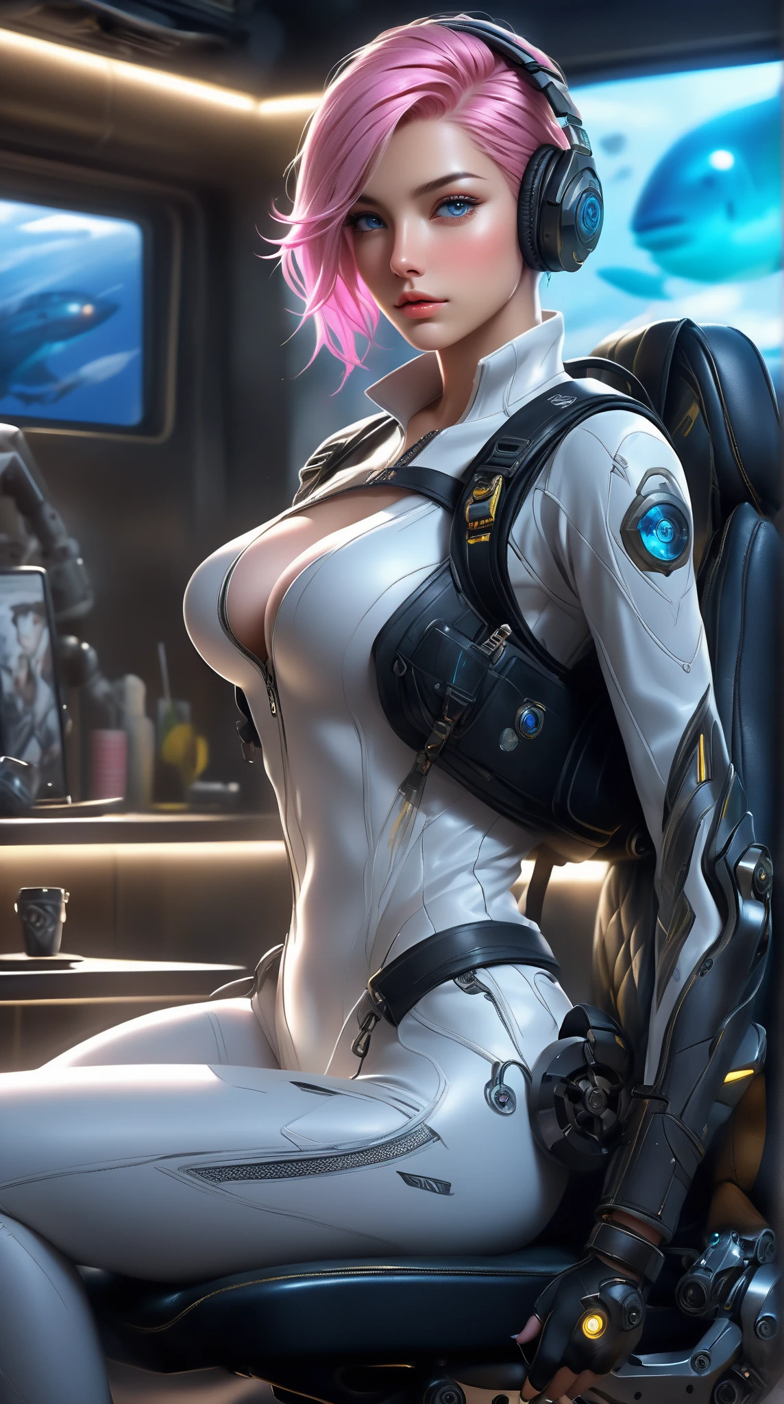 charming cyborg nurse, leaning over the patient&#39;s bed, focused on supporting your hospital stay, with an inviting and sincere smile, loving devotion and devotional service, high-quality 3D rendering, photorealistic, hyper detailed, extremely complex, Breathtaking eyes, mature and charming cyborg woman, nurse specialist, taken from below, transparent and mesmerizing eyes, severe, but a compassionate look, leaning close, please the patient, pressing your soft breasts to the patient, intense, but a worried expression