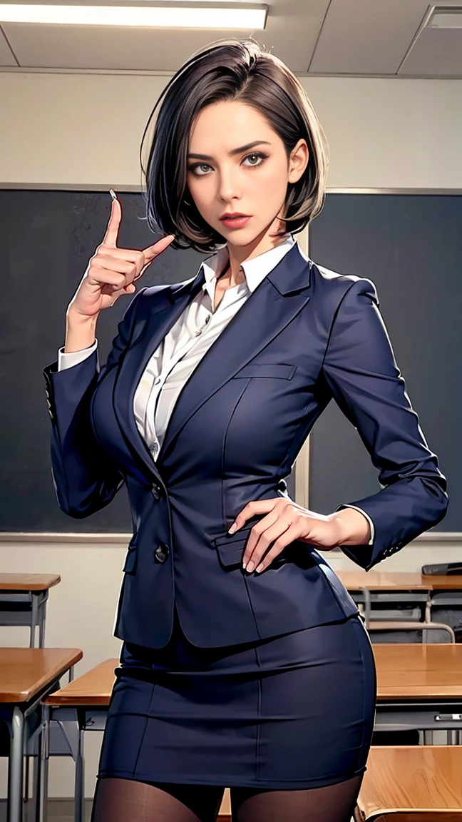 melhor qualidade, alta resolução, imagem diferente, plano de fundo detalhado, mulher, middlebreasts,random wear, cabelos negros longos, eyeglass,inside the office sitting at her desk , dutch angle, Long Launch, serious look,arrogante, sensual, respectable boss, usando um terno empresarial
