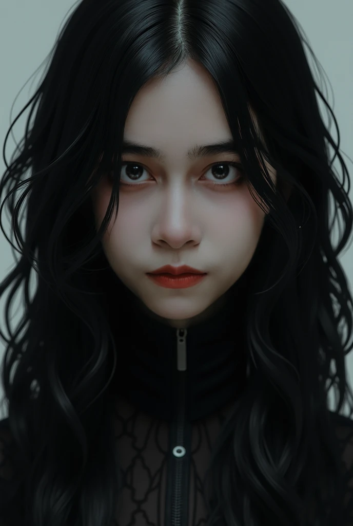 (Highest quality、Tabletop、8k、Best image quality、Award-winning works、Ultra-high resolution)、Creepy and horror-like beauty、(Zombie Beauty:1.1)、(Bloody Face:1.2)、(Very long bangs:1.1)、Zombie Makeup、(Pure white and creepy skin:1.2)、Straight long hair、Black eyeshadow、Around the eyes、Black Lips、Long white hair、White nightgown、(Dark and eerie forest background:1.2)、Dark and spooky tree々、Terrible night、Dark thriller vibe、Spooky fog、Small Valley、(Look at me with a sad expression:1.1)、Blurred Background、(Photo from chest up:1.2)、(Face close-up:1.2)、(nude:1.4)、Accurate anatomy、Ultra-high resolutionの顔、Ultra-high resolutionの髪、Ultra-high resolutionのキラキラした瞳、Ultra-high resolutionのBlack Lips、(Ultra-high resolutionの完璧な歯:1.1)、Highly detailed creepy face