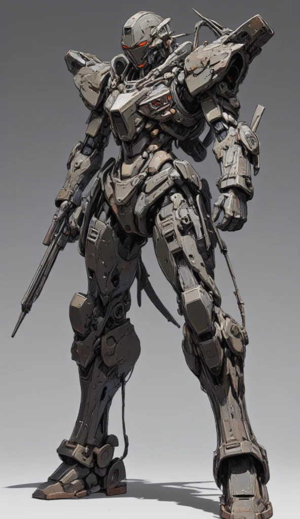 best quality,masterpiece,highly detailed,ultra-detailed, ZAKU, ZAKU, ZAKU, ZAKU,
MS-06 ZAKU, dirty, holding weapon, machinery, mecha, mobile suit, shoulder spikes, solo, standing, weapon, (((zaku))), zeon, 