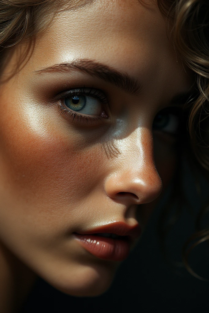Best quality, masterpiece, ultra high res, (photorealistic:1.4), raw photo, 1girl, offshoulder, in the dark, deep shadow, low key, cold light, detailed skin