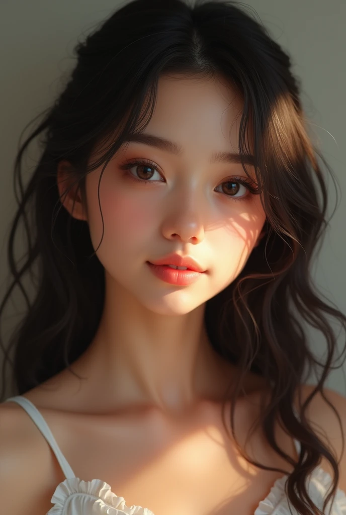 Kpop 16 year old realistic korean girl posing