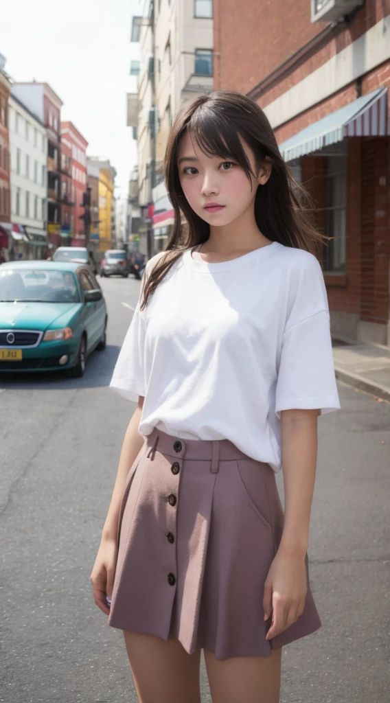 a girl wearing camisole, raw photo