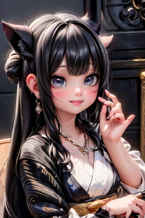 <lora:hinata_v11:1>, hinata, 1girl, ninja, headband, solo, kunai, flower, cherry blossom, hair ornament, jewelry, looking at viewer, hairclip, earrings, red flower, yellow flower, bangs, english text, ring, long hair, portrait, forest