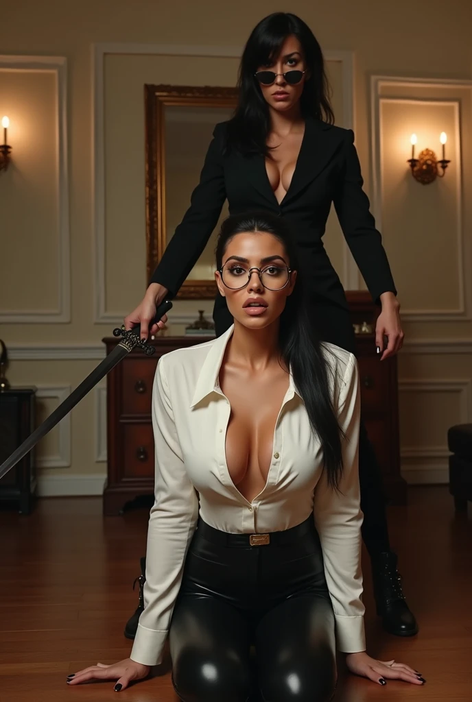 photo of a man fucking in the ass a soaked and sweaty completly clothed horny prime minister of parliament woman bent over her desk , (( her head complelty down )) , monica bellucci at 35 years old , eyes closed in front of a man, the man is fucking her in the ass , doggy style, (( Monica is dressed with a grey tellier double breasted jacket grey turtleneck sweater , and a black long maxi-skirt(black long maxi-skirt:1.2 )) (( black ponytail hair)) (( she is wearing his favorite vintage grey silk gloves )) (( cumshot moment, bettie is having a really pleausure orgasm,he grinds his teeth in pain, she is feeling hard pain, teh cock is too big for ehr and she is screamin loud pain)) (( grey silk gloves)) (( he is grabbing strongly from behind Monica's ponytail hair)) (( the photo is from her side)) (( she clenching her fists in pain )) (( losing lot's of piss from her vagina ))