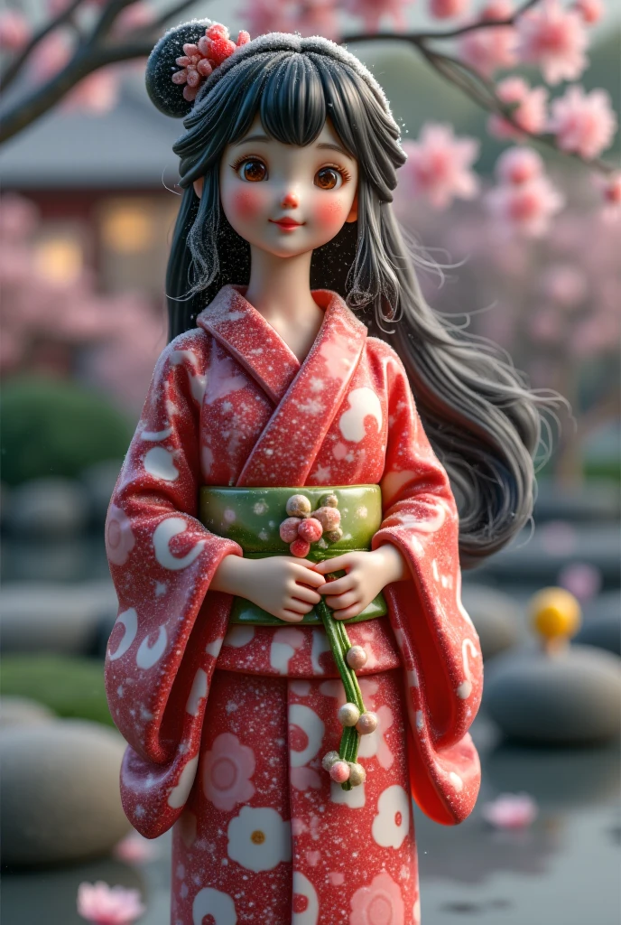 santatangsu,(a girl in a traditional Japanese yukata,beautiful detailed eyes,beautiful detailed lips,extremely detailed eyes and face,long eyelashes,standing in a serene Japanese garden,soft expression,flowing black hair with a delicate hairpin,holding a paper lantern,evening light,soft pink and green colors,peaceful atmosphere,best quality,4k,8k,highres,masterpiece:1.2,ultra-detailed,realistic,photorealistic,photo-realistic:1.37,HDR,UHD,studio lighting,ultra-fine painting,sharp focus,physically-based rendering,extreme detail description,professional,vivid colors,bokeh,Japanese art style,soft lighting,tranquil scene)