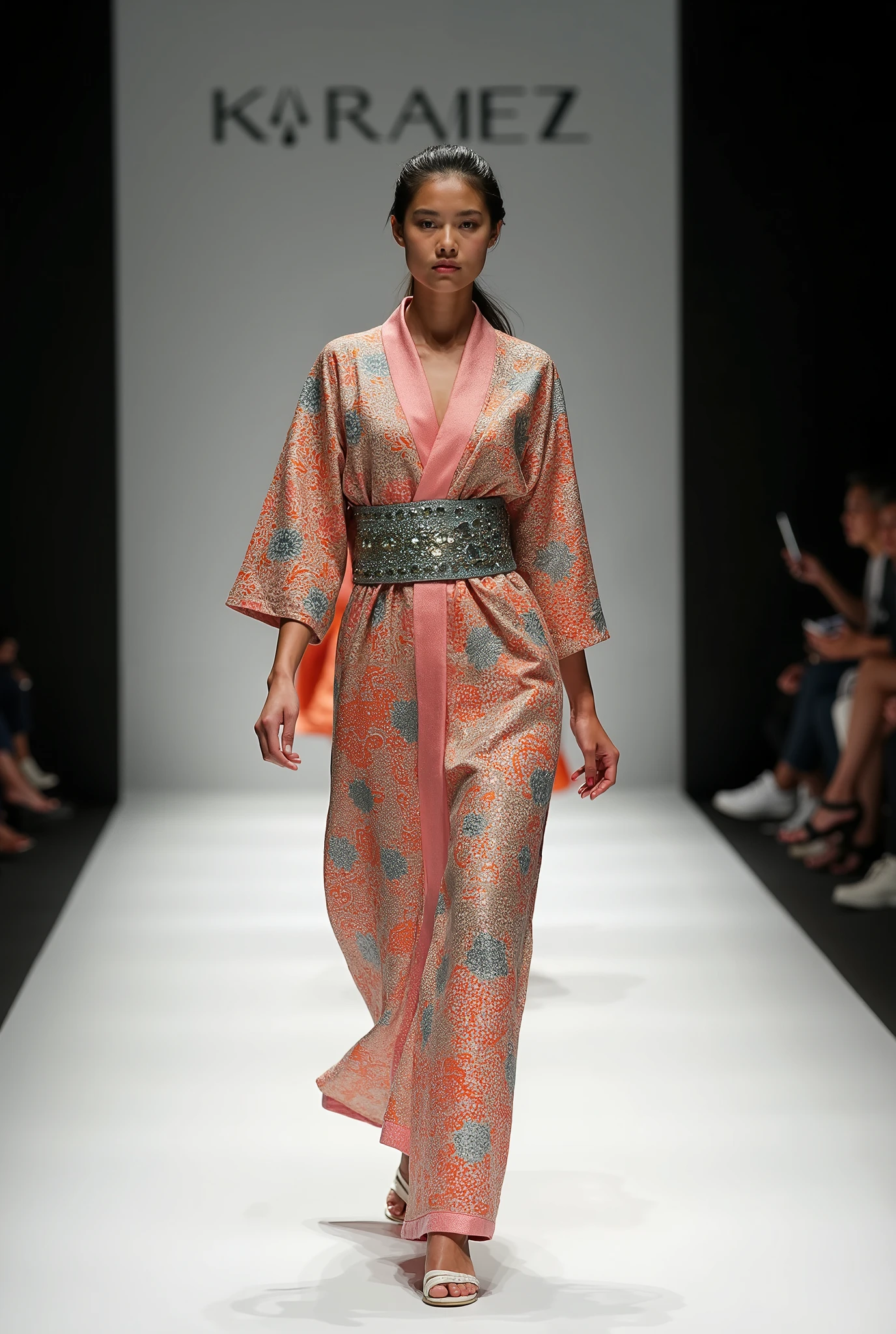  Japanese yukata walking the catwalk, Nice dress,  Get inspired by , Professional Model, cool stylish, Creating new value 