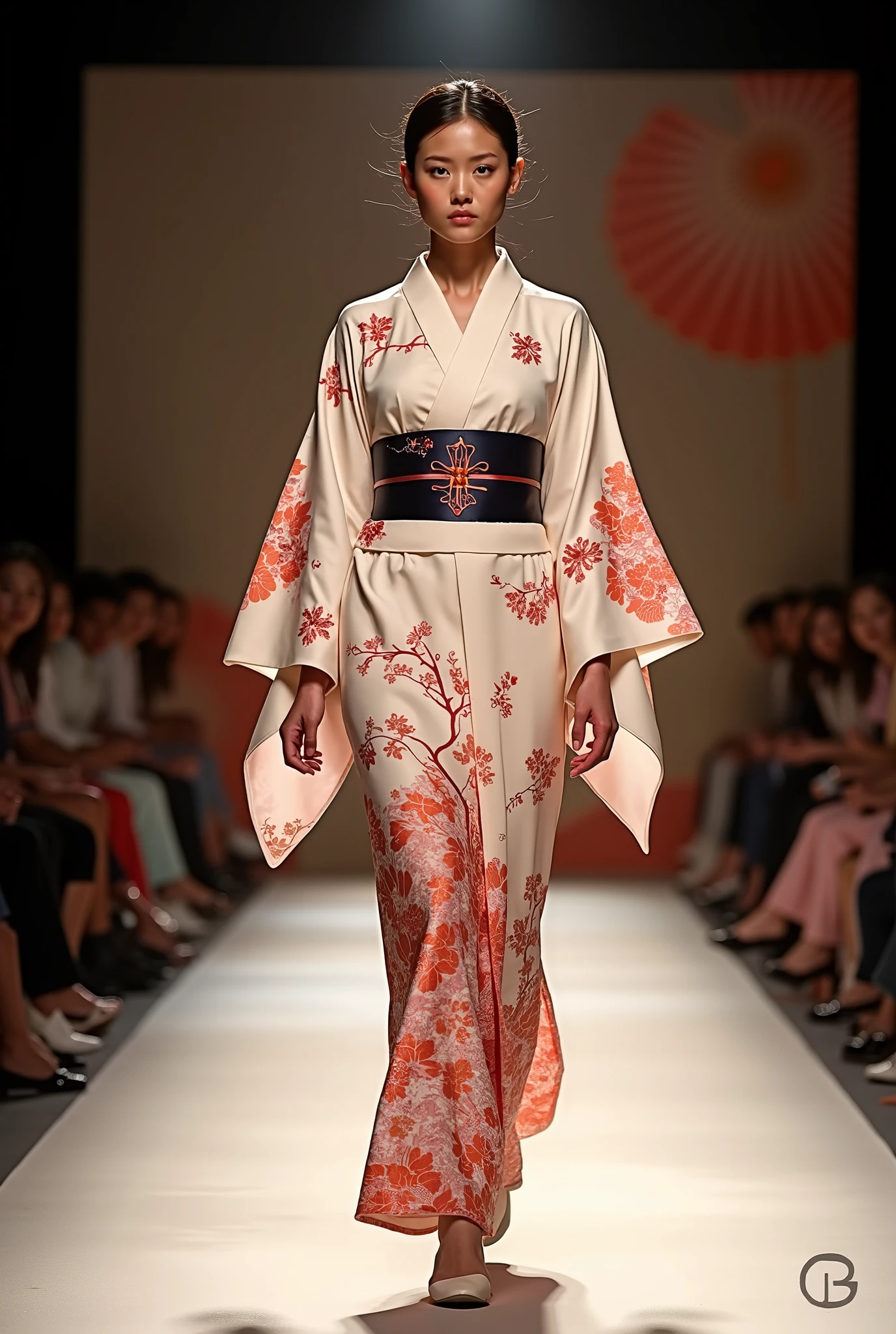  Japanese yukata walking the catwalk, Nice dress,  Get inspired by , Professional Model, cool stylish, Creating new value 