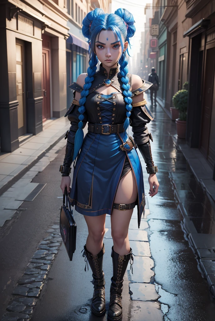 ((best quality)) , ((masterpiece)) , (detailed)，Color splash, (((1girl))) , wearing Shabby Chic Wrap dress, has metallic plating, Colored hair, ((Fossil fuel power station)) in background,  (((World of Warcraft)))
