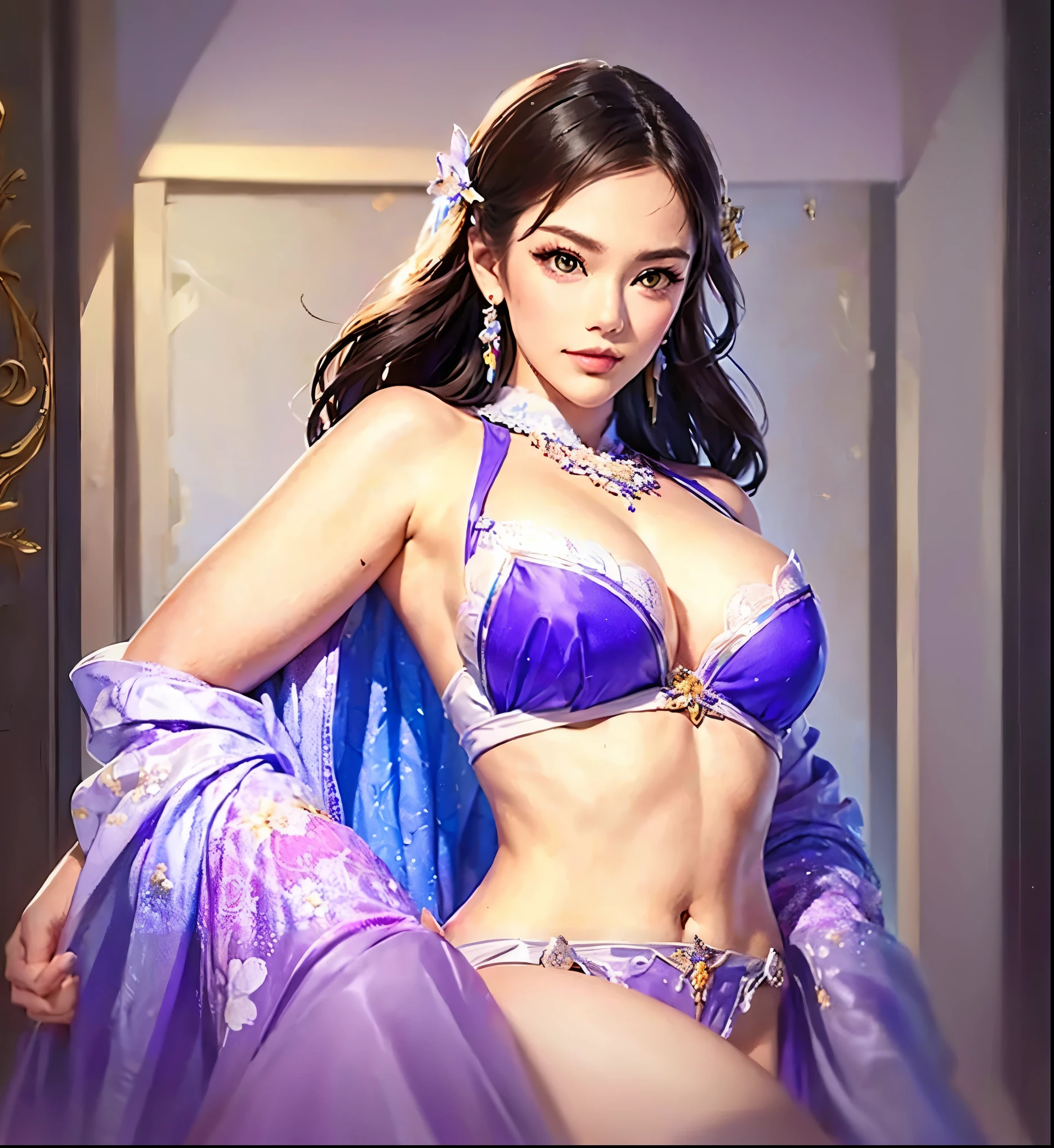 (best quality,ultra-detailed,realistic:1.37),(Korean:1.1)(beautiful detailed dress,adult,woman,detailed description),(beautiful detailed woman,beautiful Chinese background,exposed collarbone),(black eyes,natural eyes,realistic facial features,beautiful leg line),(sexy,full body photo,realistic body proportions,accurate eye ratio),(frontal photo,realistic and slender face)