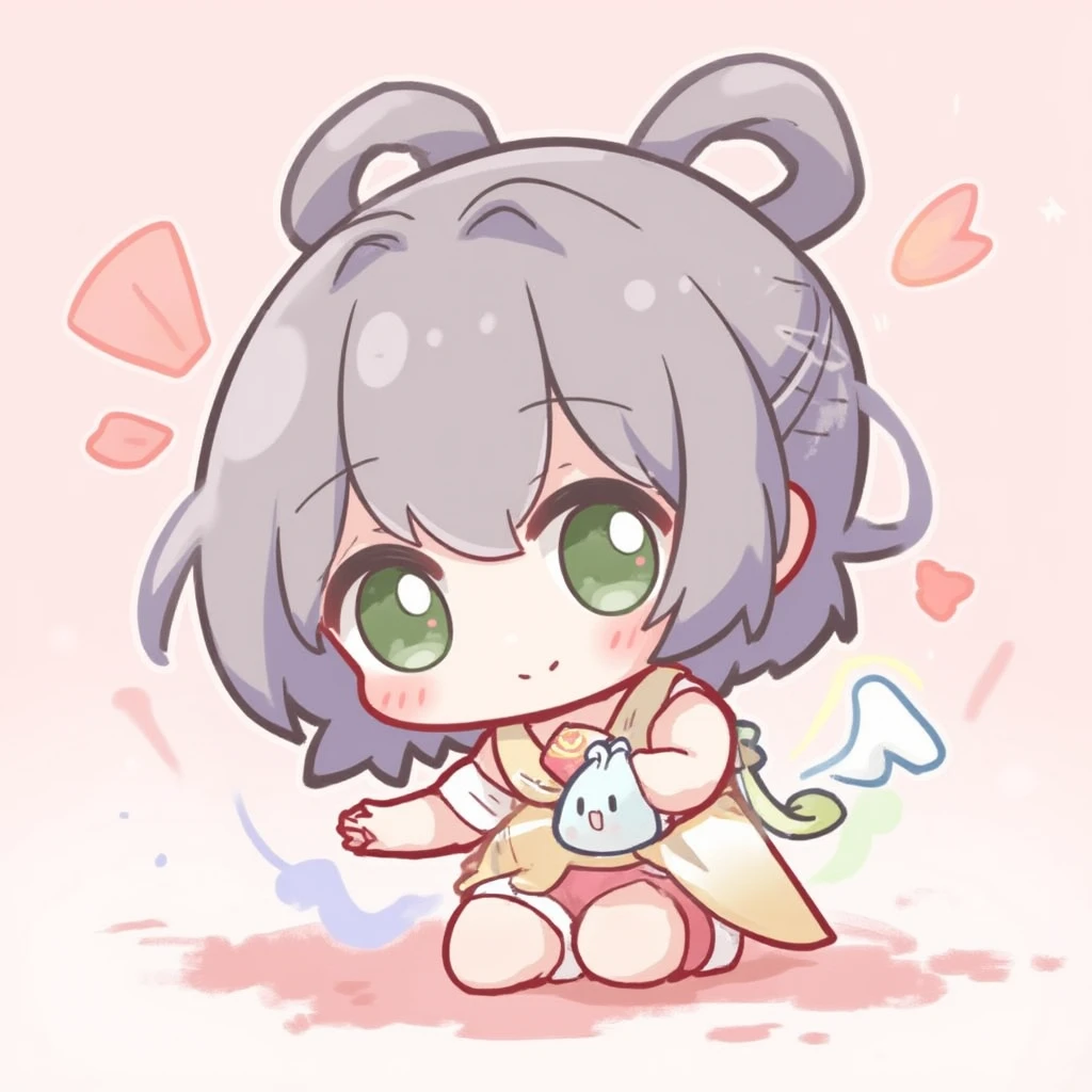 a anime girl,Chibi