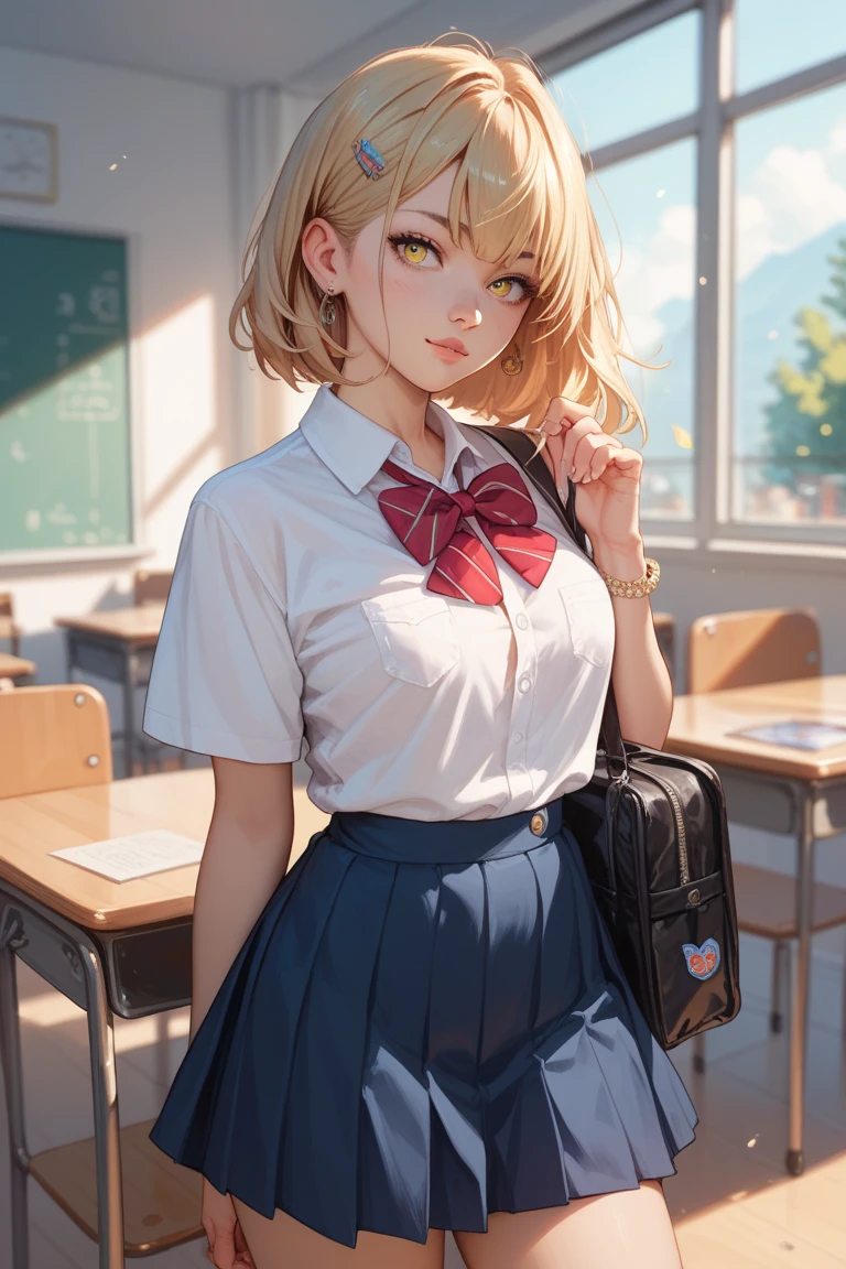 thin girl in sexy school skirt and underwear 