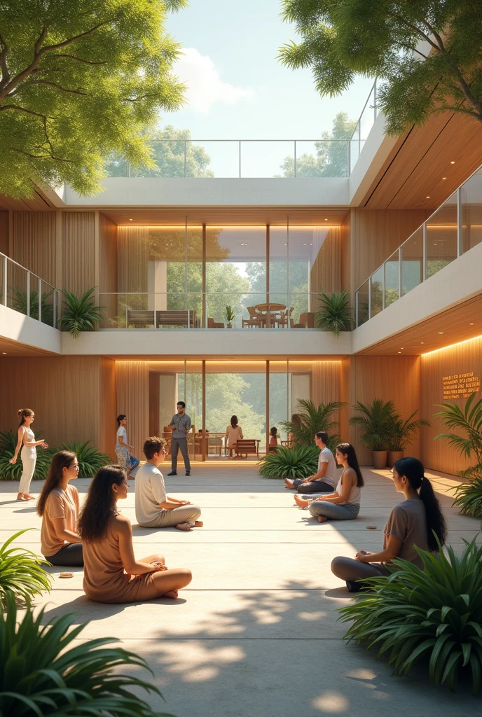 RAW photo, (Masterpiece), high quality, best quality, authentic, (super detail), ultra realistic,there is a woman yoga,, zen garden,bosai treen, rooftop, pergola, stone wall, meditation, hanoi view from the balcony, daylight, vegetable patch, 8k uhd, dslr, soft lighting, high quality, photography shot with Leica CL with Leica Summilux-TL 35mm f-1.4 ASPH