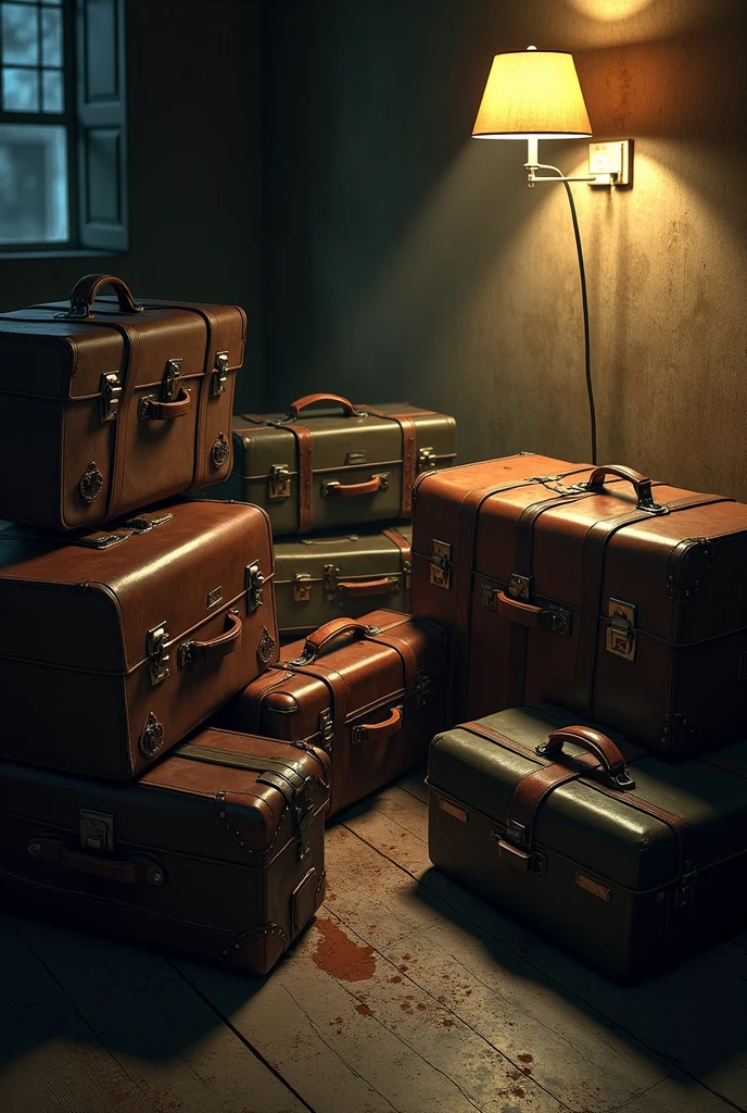 AN OPEN LEATHER SUITCASE FULL OF BOOKS --auto --s2