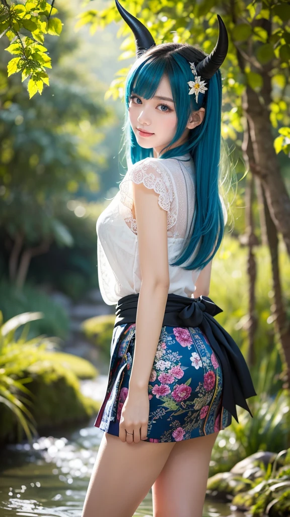 whiteskirt,dual horsetail,Pure,Kizi