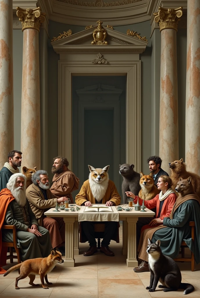 The Last Supper in Space with Animals