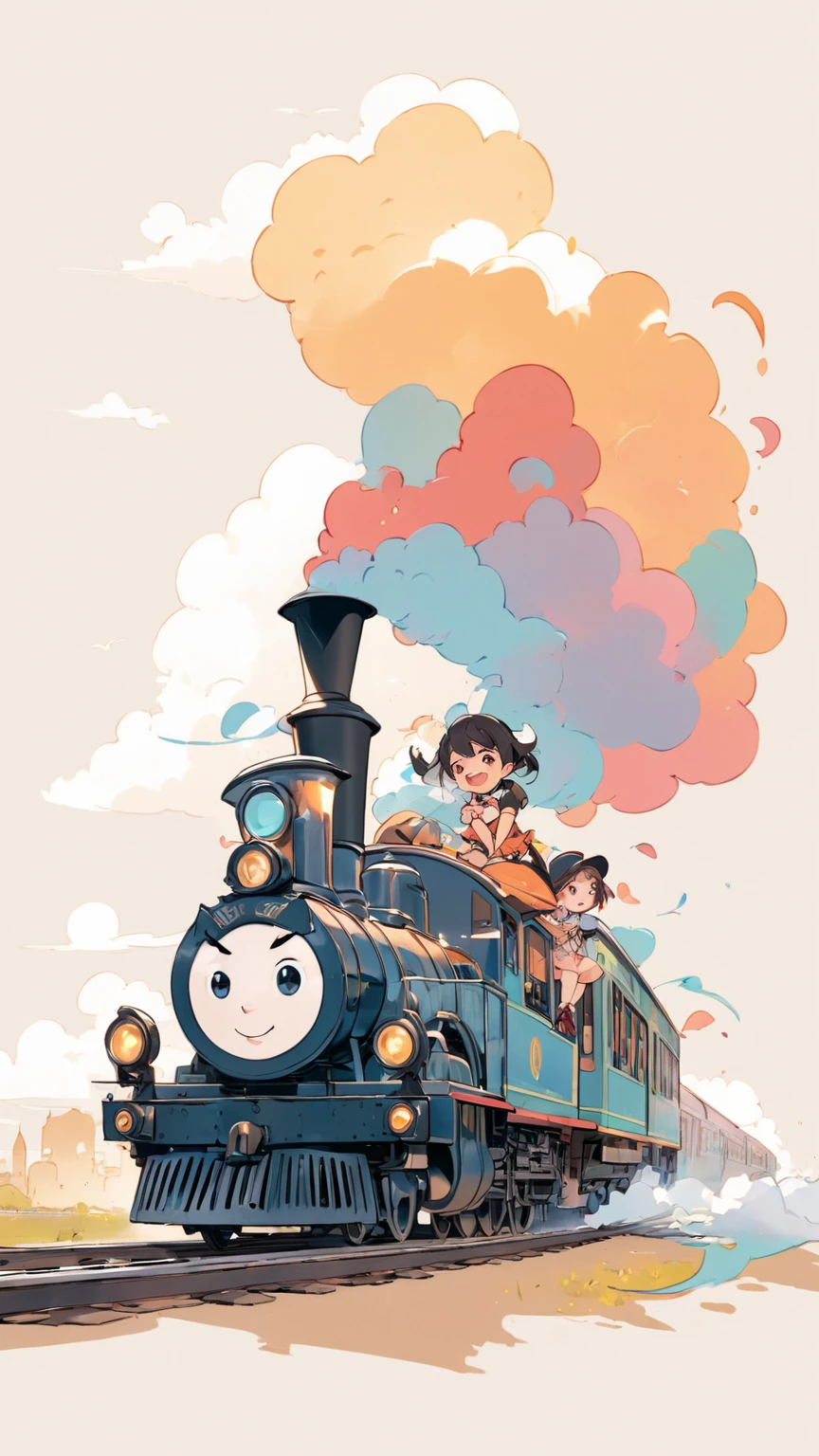  rides a train 