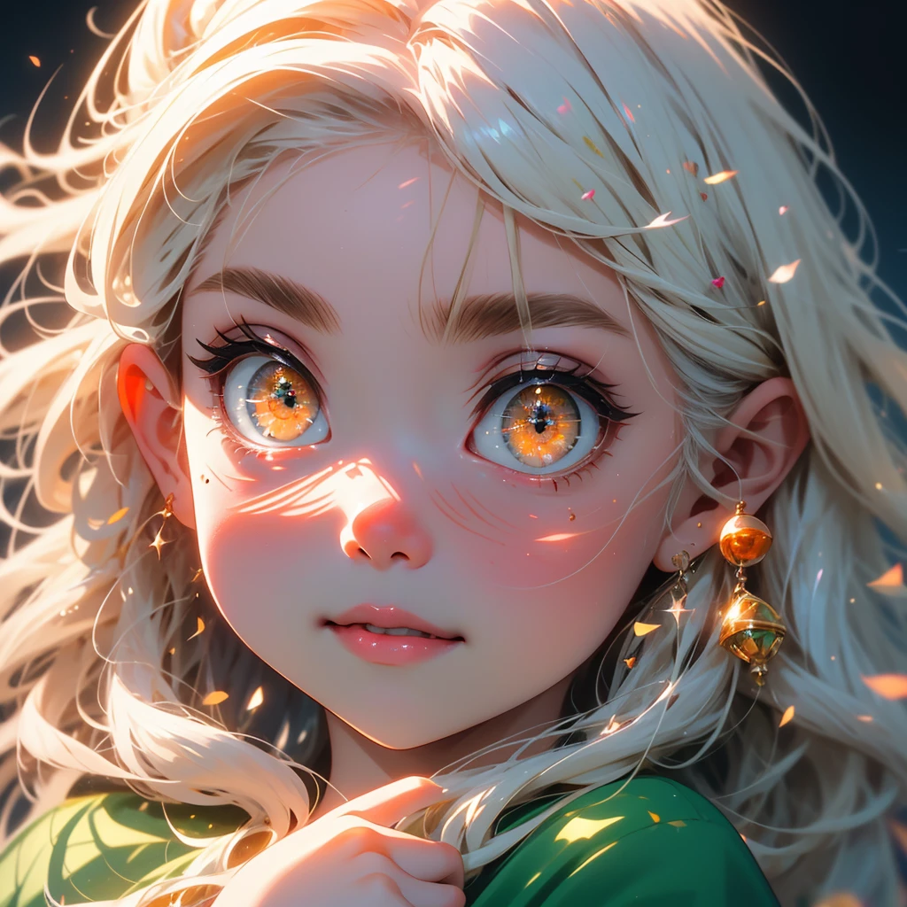 (high resolution:1.18), intricate detail, (masterpiece:1.1), (highest quality:1.1), absurdres),(1girl, portrait, white hair, orange eyes, long hair, detailed eyes), 1girl, Solo, High Resolution, Long Hair, long white hair, wearing sheer green haori, Best Quality, High Resolution, HD, High Details, Long Hair, Very Long Hair, White Hair, Blush, Smile, Parted Lips, orange eyes, beautiful, cherubic features,baby doll eyes, plump lips 