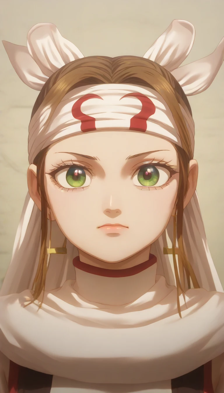 masterpiece, super detail, high details, high quality, best quality, highres, 1080P, 8k, 16k  very accurate clothingscore_9, score_8_up, score_7_up, ((cowl)) ((headband on forehead)) detailed clothing beautiful girl  