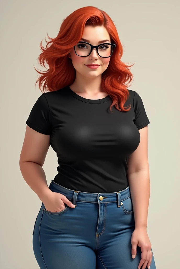 Aunt cass in black t shirt and black panties