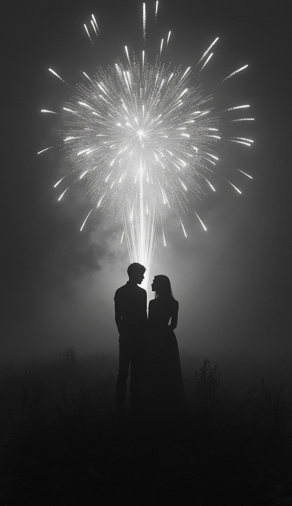 the night,Colorful,Fireworks all over the sky,Heart-shaped bubbles,couples,Cartoony,hugging eachother,Glowing fireflies around,illustration,Glow effects,Dingdall effect,depth of fields,high light,Real light,Ray traching,oc rendered,Hyper-realistic,best qualtiy,8K,Works of masters,super-fine,Detailed pubic hair,Correct anatomy,sharp focus on eyes,Bokeh,Facial features are carefully depicted