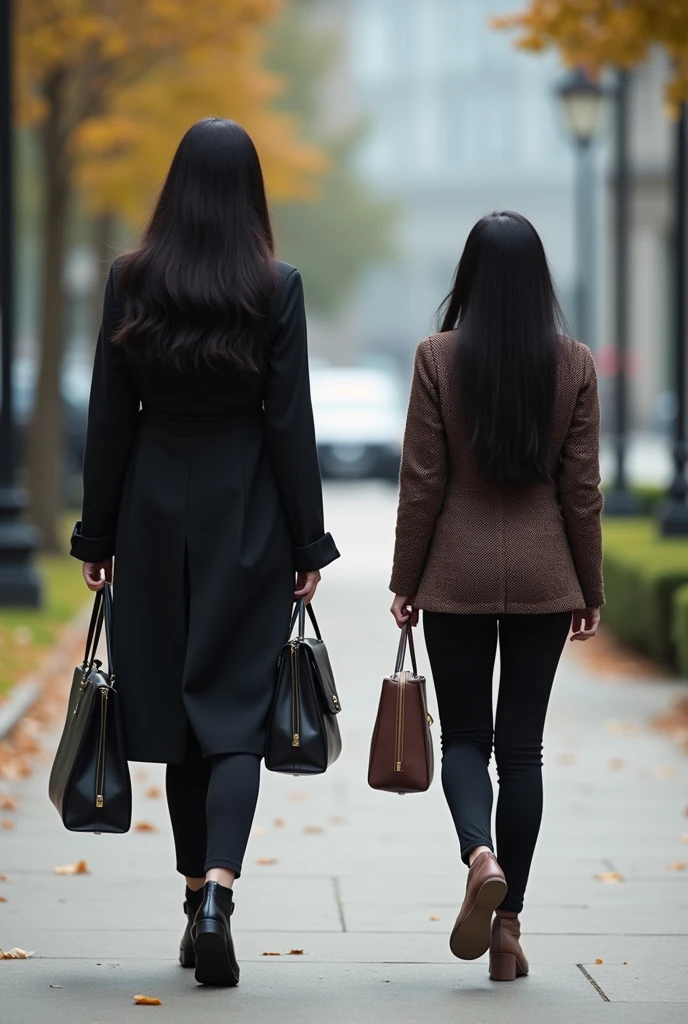 (Best Quality, hight resolution, masutepiece:1.2), Ultra-detailed, (Realistic, Photorealsitic:1.37), Portrait, Group photo of the three, (Group of women walking, :1.2), ((Rear view:1.2))、wears a suit, ties, Sunglasses, Brick wall, walking on street, Back view walking side by side, in group photograph, Full body, movie "Reservoir Dog", Brick wall background, Woman in black, modern attire, screen capture, Fully clothed, Sexy, outlaw, shirt art, defiance, badlands, Old movies, High resolution skin, (Cinematic lighting: 1.2 ), of the highest quality, detailed hairs, Exquisite facial features, Perfect face, Wide Angle, Photorealistic, Crushic Movies, 4K, 8K, 32K, Cinematic