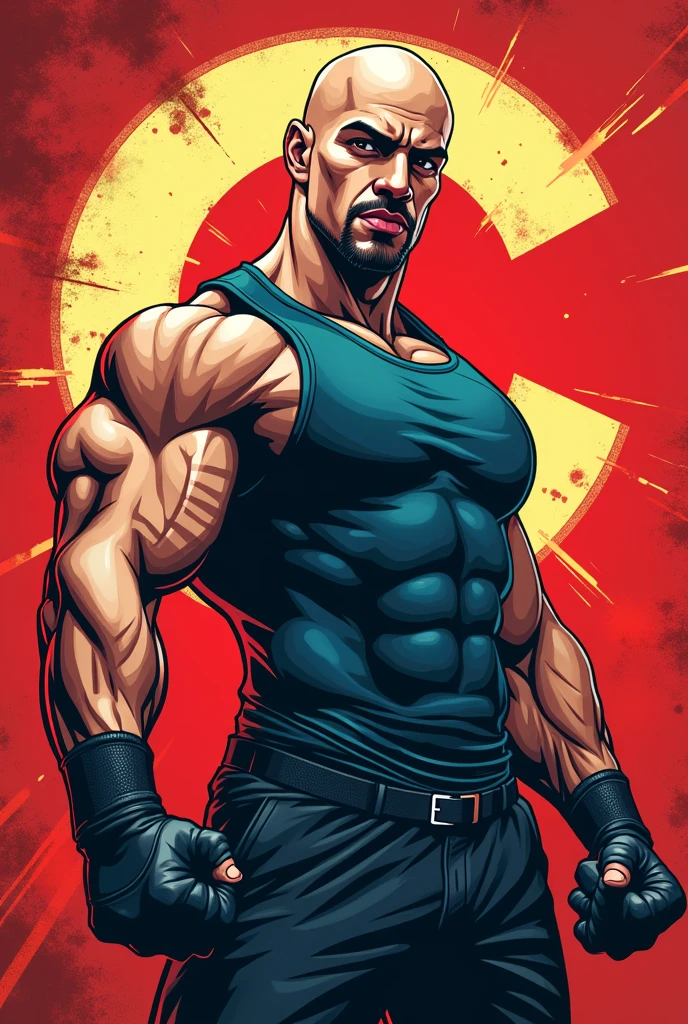 David goggins in cartoon 4k