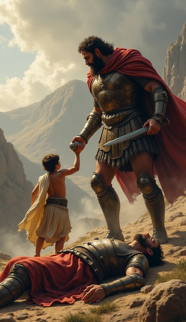 David defeating Goliath