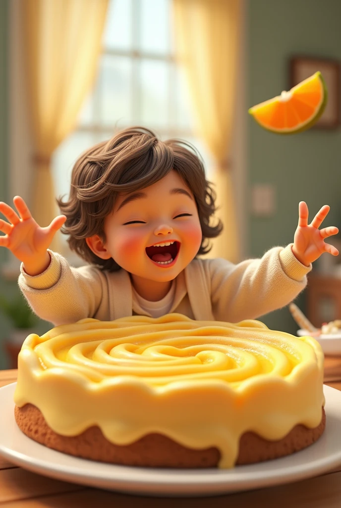 highly detailed, dynamic, cinematic, stunning, realistic lighting and shadows, vivid, vibrant, octane rendering, Unreal Engine, highly detailed, concept art, realistic, cry engine, (dramatic, grainy, intense: 1.4), highest quality, 32k uhd, incredibly detailed, intricately detailed, ultra detailed, ultra high quality, high detail, ultra detailed, masterpiece, (Everything is in focus), a super pop and colorful room. (A has a toy mountain hat on his head:1.2), (The mountain erupts and rains down a lot of candy and small stuffed animals:1.2), (The boy is laughing out loud:1.2), A Pixar fantasy world.