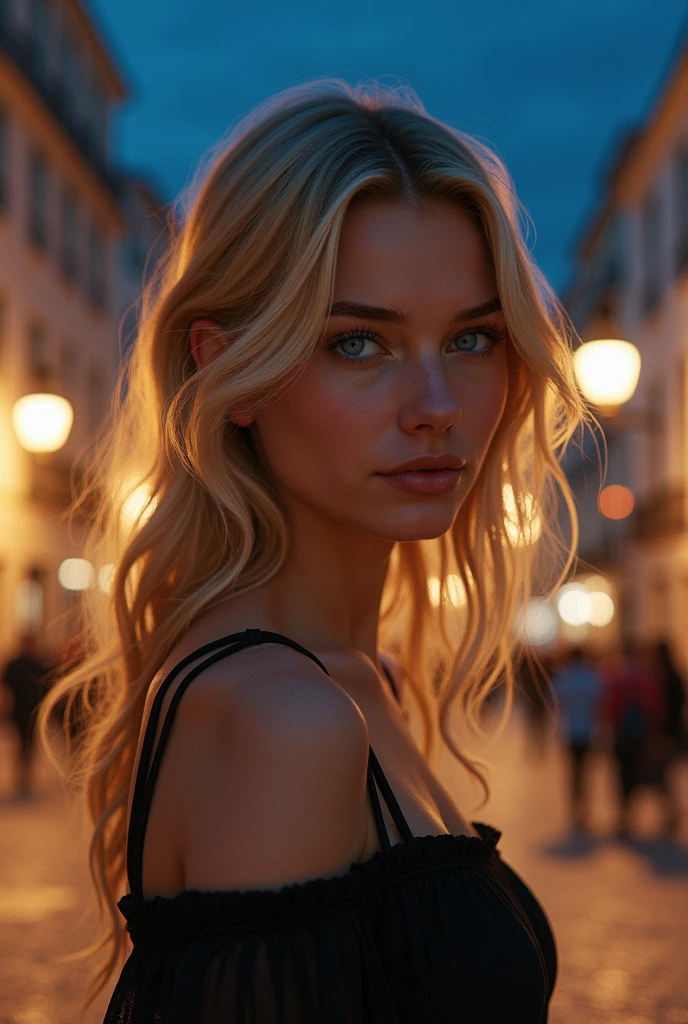 super realistic, highly detailed, sexy, young,european blonde, medium breasts, blue eyes, 26 years old, iPhone 14 Pro Max camera, Merger_mati_catentes, (twilight:1.2) , (soft lighting:1.2), (paris:1.2), photorealistic, raw, textured skin, skin pores, intricate details, epiCRealism