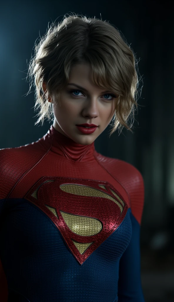 best quality raw photo of Taylor Swift as a movie star, (inside of a spacehulk:1.2), (organic:1.2), (Supergirl bodysuit:1.2), (dark moody ambience:1.2), (masterpiece:1.2), (photorealistic:1.2), (bokeh), (best quality), (detailed skin:1.2), (intricate details), (nighttime), (8k) ,(HDR), (cinematic lighting), (sharp focus), (looking at the camera:1.1), (upper body portrait:1.2), (inspired by h.r. giger:1.1), nsfw, big breasts, taylor swift