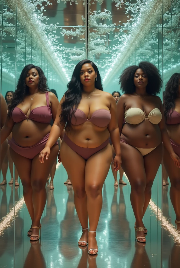 (((6+woman)))、(((group,30 years)))、(((Back view)))、((Whole Body Ezbian))、((long body))、stockings,High heels、See through,String,cleav年 of the breast,(((Chubby))),((Huge Breasts)),Angry face,( Very nice and beautiful),魅力的な成熟したwoman, woman,((Japanese)),masterpiece,Highest quality、((8k))、Buckshot、Group of six