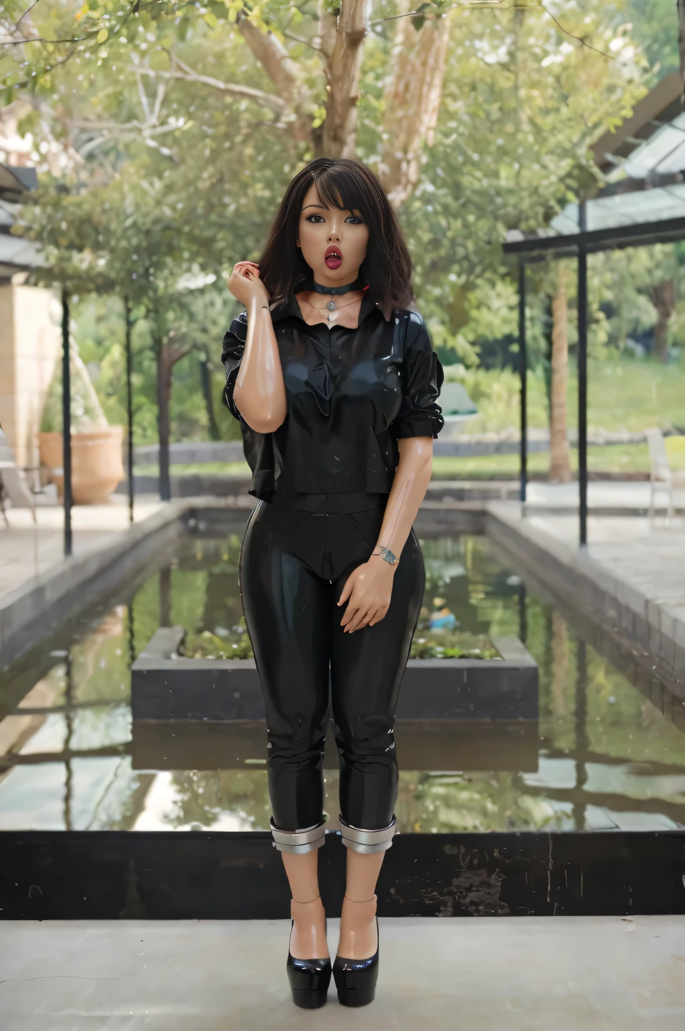 Sitting on white minimalist chair, Allegiant Movie Graphics, ((Beautiful teen girl, Yara Shahidi, KIKI Layne, Kylie Jenner, Maitreyi Ramakrishnan, 18 years)), Wearing tight white and black cotton-Lycra-fabric long sleeve mini dress, Vibrant, vivid, HDR, 8k, ((detailed: 1.4)), ((hyper realistic)), Extremely Realistic, Realism, Portrait, Raw photo, Photography, Photorealism, Photoshoot,Wearing ((tightest black)) and white cotton-Lycra-fabric long sleeve mini dress, ((unreal engine graphics, octane render, RPG gaming))