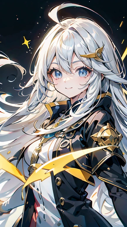  ahoge, crossed bangs, long hair, floating hair, straight hair, shiny hair, x hair ornament, mole under eye, longeyelashes, smile,bigbasts, anime, anime style, move chart, UHD, masterpiece, retina, accurate, anatomically correct, super detail, high details, high quality, best quality, highres, 1080P, HD, 16k