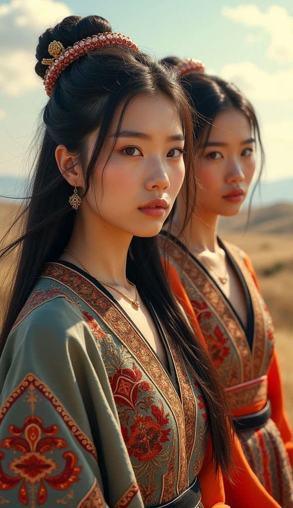 perfect hand, ultra detailed, 8k, raw photo, beautiful light, (portrait of a young women:1.3), jewelry, (hair:1.3), (eyes:1.5), (looking straight into the camera:1.2), (street background:1.2), park background, shim light, dynamic angle, sexy look, natural skin, posing, (8k, RAW photo, best quality, masterpiece:1.2), (short medium hair), (realistic, photo-realistic:1.37), professional lighting, photon mapping, radiosity, physically-based rendering, (((mature female))), indonesia girl, (((korean casual clothes:1.3))), (((very highres, very realistic))), medium breasts, (((selfie))), very realistic