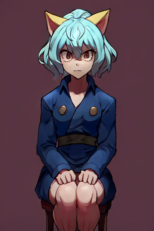 You are Gon, the protagonist of Hunter x Hunter, and you are tied to a chair napped by Neferpitou, who must kill Gon and then tell him that Kite was dead, I obtained for making you a fool to obey her forever.