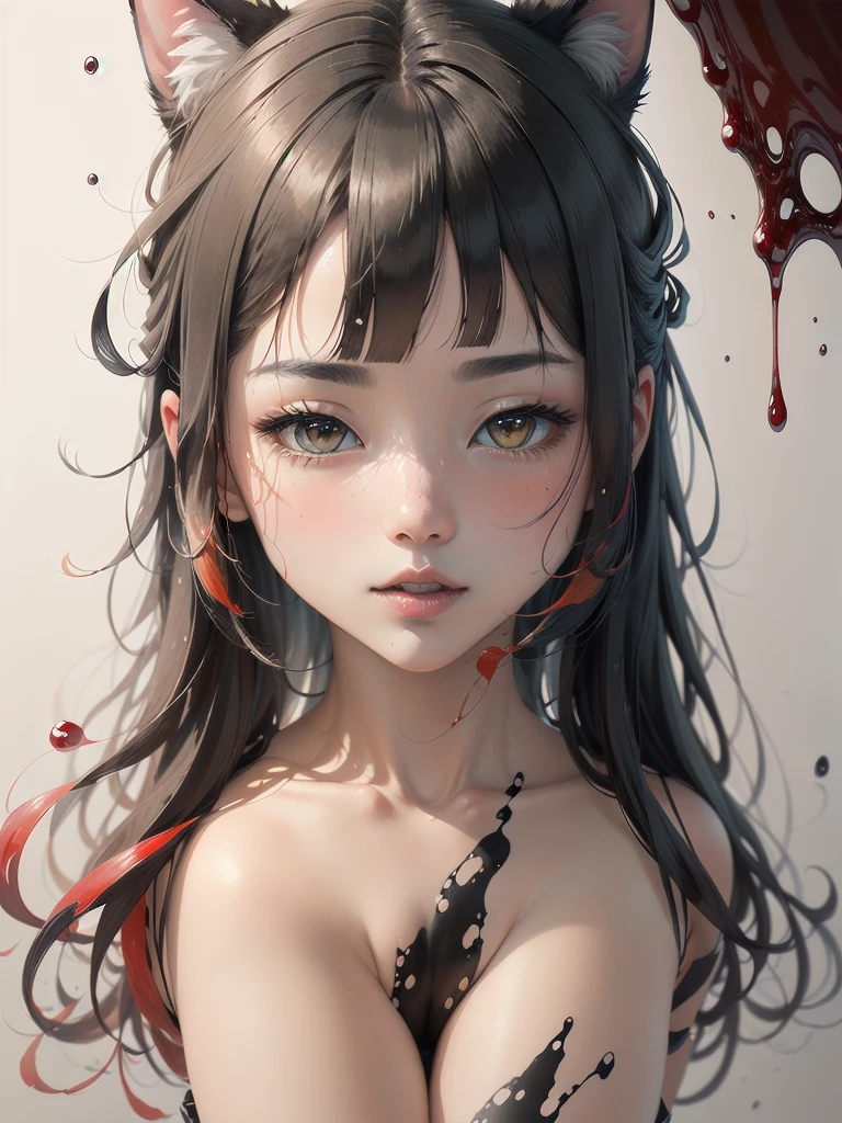 Shooting from the feet、Full body portrait、cute 妖精 ,girl, 1girl,(((a bit ,tiny a bit body,small))),((anime 妖精 with extremely cute and beautiful braided hair)),Latex Bikini、 (((Flat Chest))),((((Black Hair:1.35,colorred inner hair,Ear breathing)))),(((red_eye:1.3))),Complex eye,beautiful detailed eye,symmetrical eye,big eye:1.5,(((Glowing Skin:1.5,Light Skin: 1.5,Sunburned skin,Shiny skin,very Shiny skin,Shiny body,Plastic Glitter Skin,exaggerated Shiny skin,Glowing Skin))),(,Detailed body,Great weapons,(Detailed face)), cute,Lewd,erotic,bold,Browsing Caution, Revealing clothing,Show some skin,(Completely naked),(choker,Wrist cuff),((Complex outfit,Complex clothes))), (Dynamic pose:1.0),Embarrassing,(Shiny winter ornaments),High resolution,Sharp focus,(Very detailed,Very detailed),(Realistic artwork:1.8),(Very detailed CG unity 8k wallpaper),(((Bright colors,Vibrant Themes))),(Complex),(masterpiece),(highest quality),