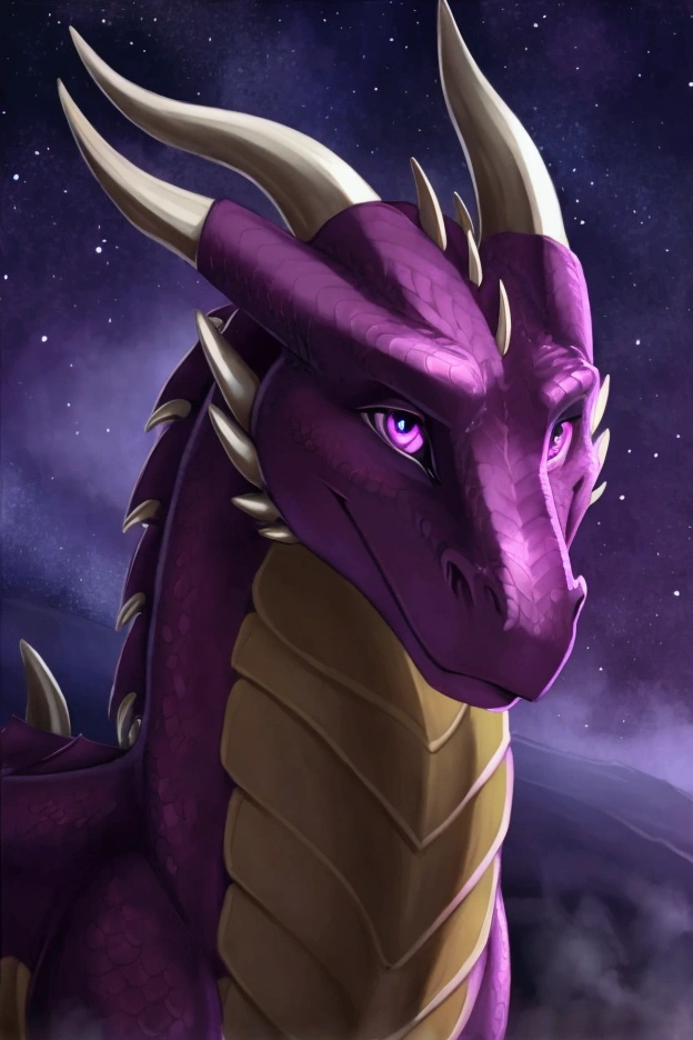 ((solo)) (feral, dragon), male, looking at viewer, face at camera, head at camera screen, deep violet leaves, deep violet medaow, night, fog, deep violet flower, spare tail, full moon, glowing deep violet eyes, [best quality, shaded, extreme detail, highly detailed, ultradetailed, intricate, realistic], detailed background, by Enki Bilal, by wolfy-nail, by Darkenstardragon, dark atmosphere, 