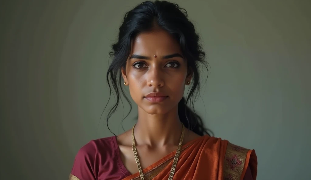 Photography in (stvmccrr style), a young indian woman with striking honey eyes, (sandeepa dhar : emily willis : 1),portrait, emotive humane photography, rich colors, analog film, film grain, kodachrome, intricate details, insanely detailed, natural lighting, 8k, hdr, masterpiece, award winning photography, rustic background