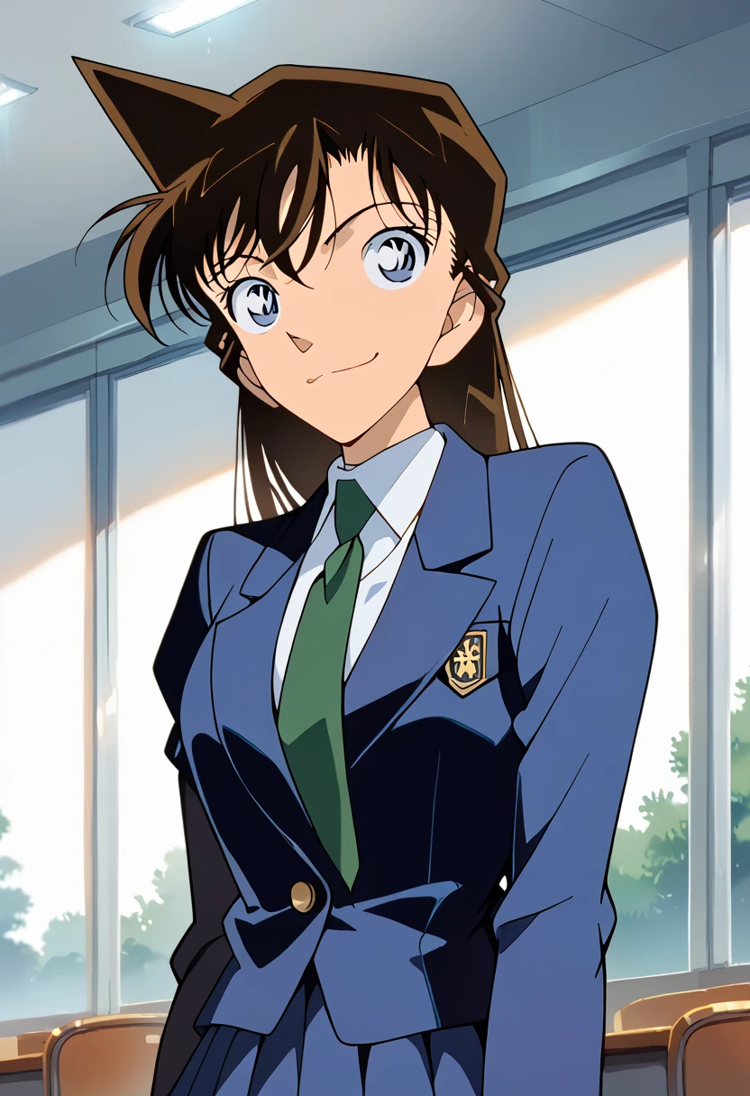 masterpiece, high definition , top quality ,8k
(Detective Conan,Ran Mori)
( school uniform, ties)smile