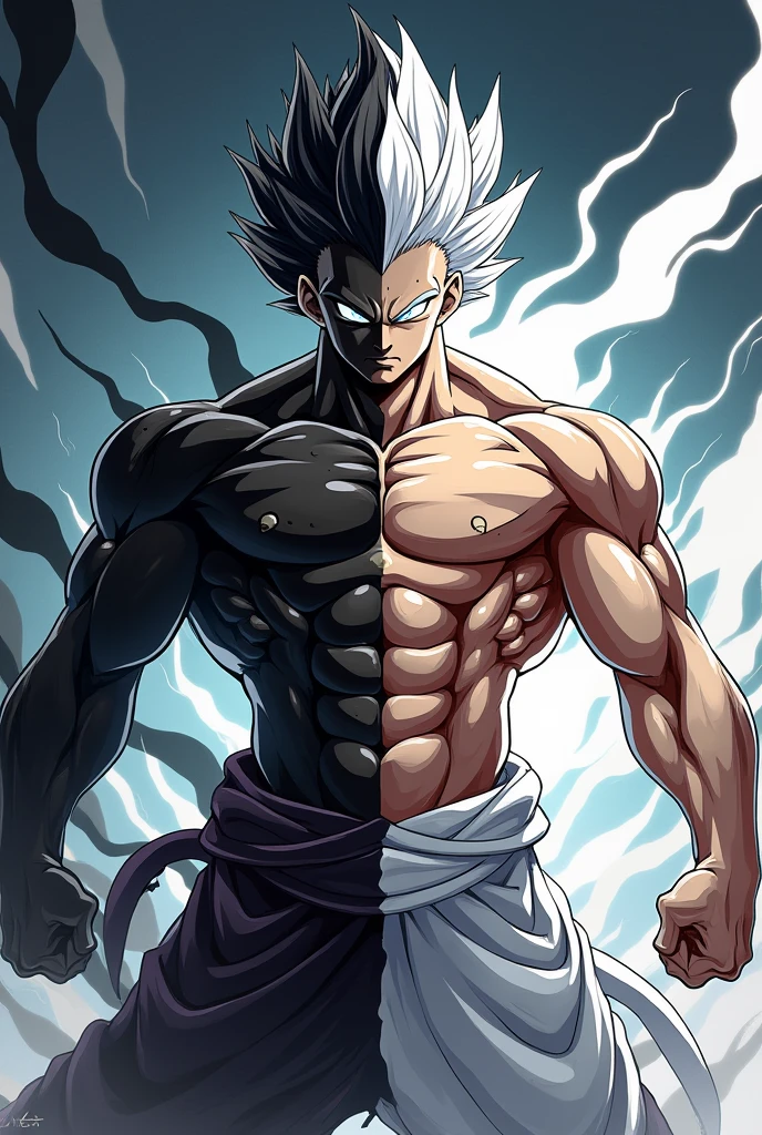Goku from dragon ball,true ultra instinct form, muscle muscular body, powerful, volumetric light,, handsome, smile ,in galaxy, meinamix style --auto --s2