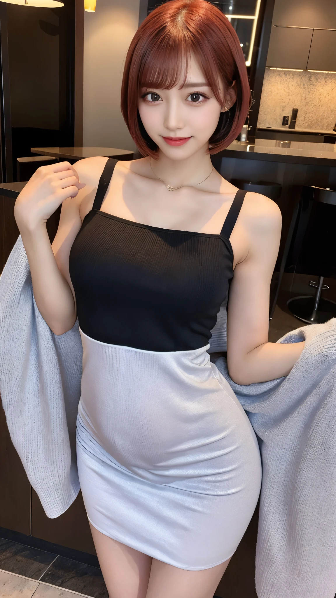 (Detailed skin:1.2),(Shiny skin:1.1),8k,Highest quality, masterpiece, Ultra-high resolution,(Realistic:1.4), RAW Photos,(Soft saturation:1),(Fair skin:1.2),(Succubus:1.2),Half-Japanese beauty,23 years old, （Light brown hair）,（Long Hair:1.３)),  (Pretty face:1.4), (Large Breasts, Tight waist,Big firm hips:1.2), ((Beautiful lighting:1.3)), ((tight black see-through dress:1.2)),(Highly detailed face, Highly detailed lips, fine grain, double eyelid,Highly detailed and evenly balanced eyes), （Sharp focus:1.2）, ((Full Body Shot)),（Perfect Anatomy:1.3),(Beautiful woman with perfect figure: 1.2）、((Random sexy poses:1.2))、Sharp Eyes,smile,（Luxury Casino）