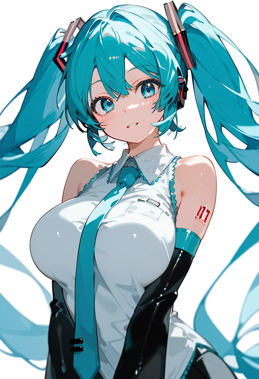 masterpiece, Highest quality,One girl, Hatsune Miku, Huge breasts, Huge breasts, Huge breasts, Huge breasts, Huge breasts, Huge breasts, Huge breasts、Big Butt
