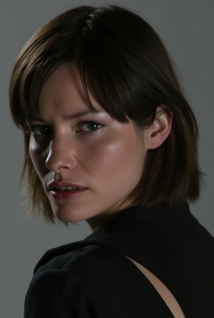 Sienna Guillory as Jill Valentine in Resident Evil Apocalypse movie, "portrait view", "Portrait", top